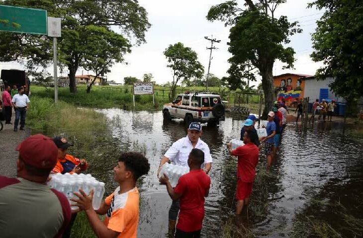 Al menos 400 familias están en riesgo de inundaciones por las lluvias en Monagas