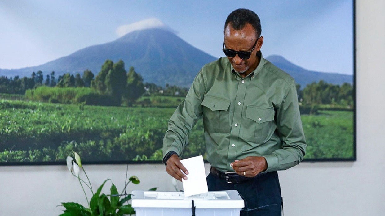 El presidente Kagame gana las elecciones en Ruanda con el 99,18% de los votos