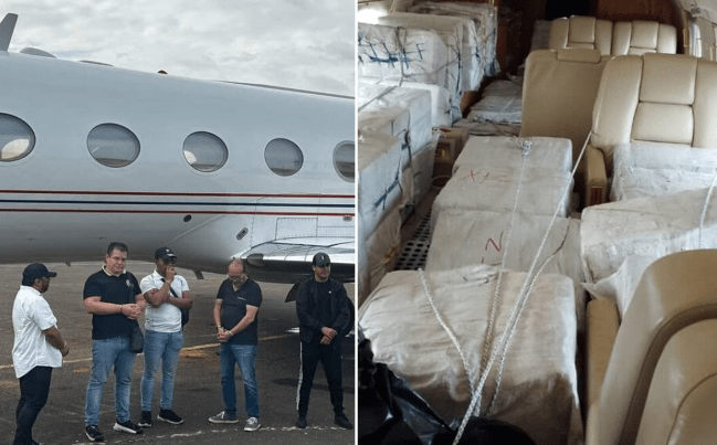 Incautan 2.6 Toneladas de cocaína en aeronave procedente de Venezuela