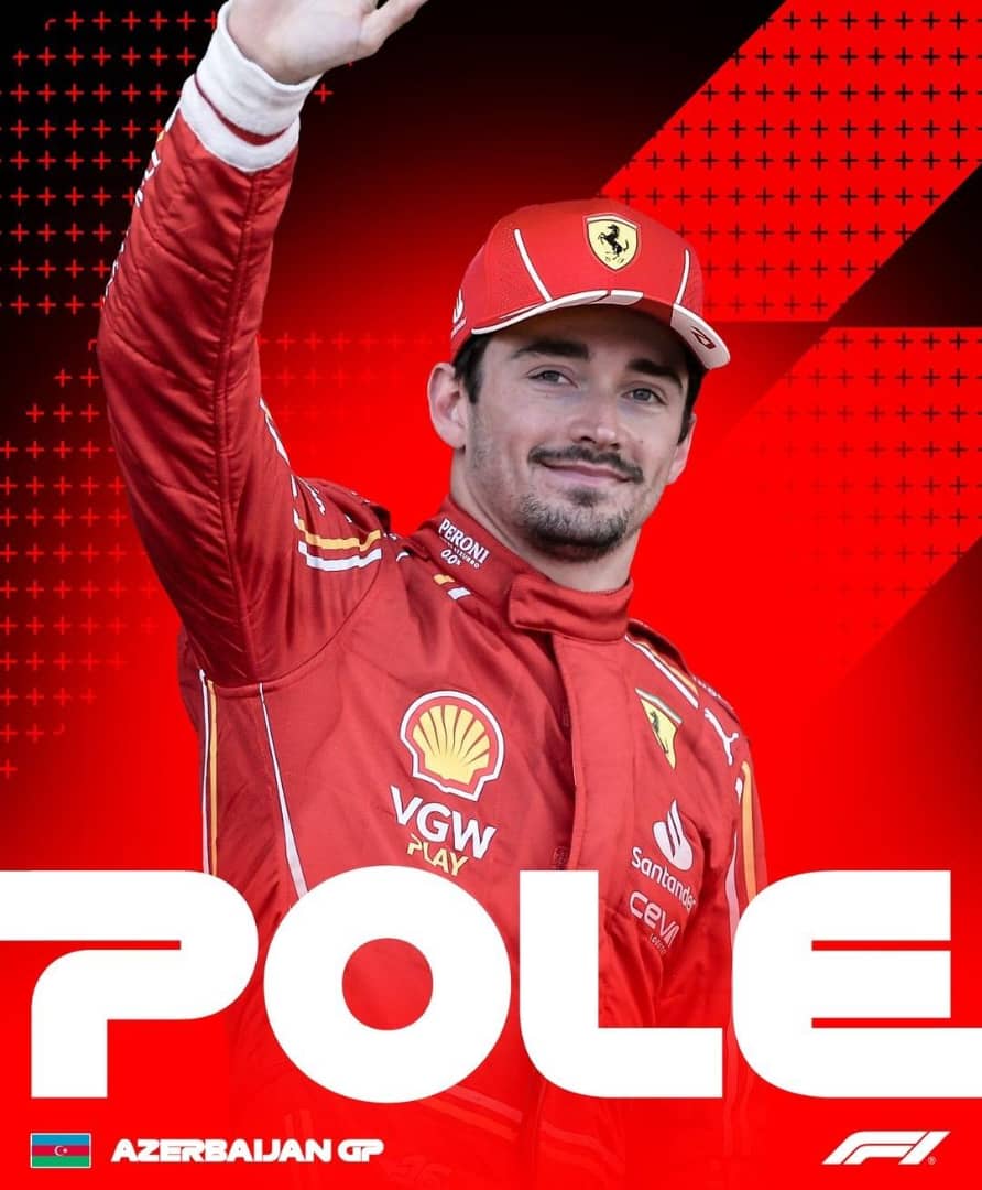 GP de Azerbaiyán de F1: Charles Leclerc de Ferrari ganó la ‘pole position’ seguido de Piastri y Sainz